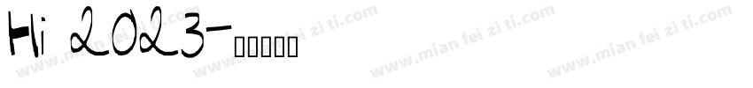 Hi 2023字体转换